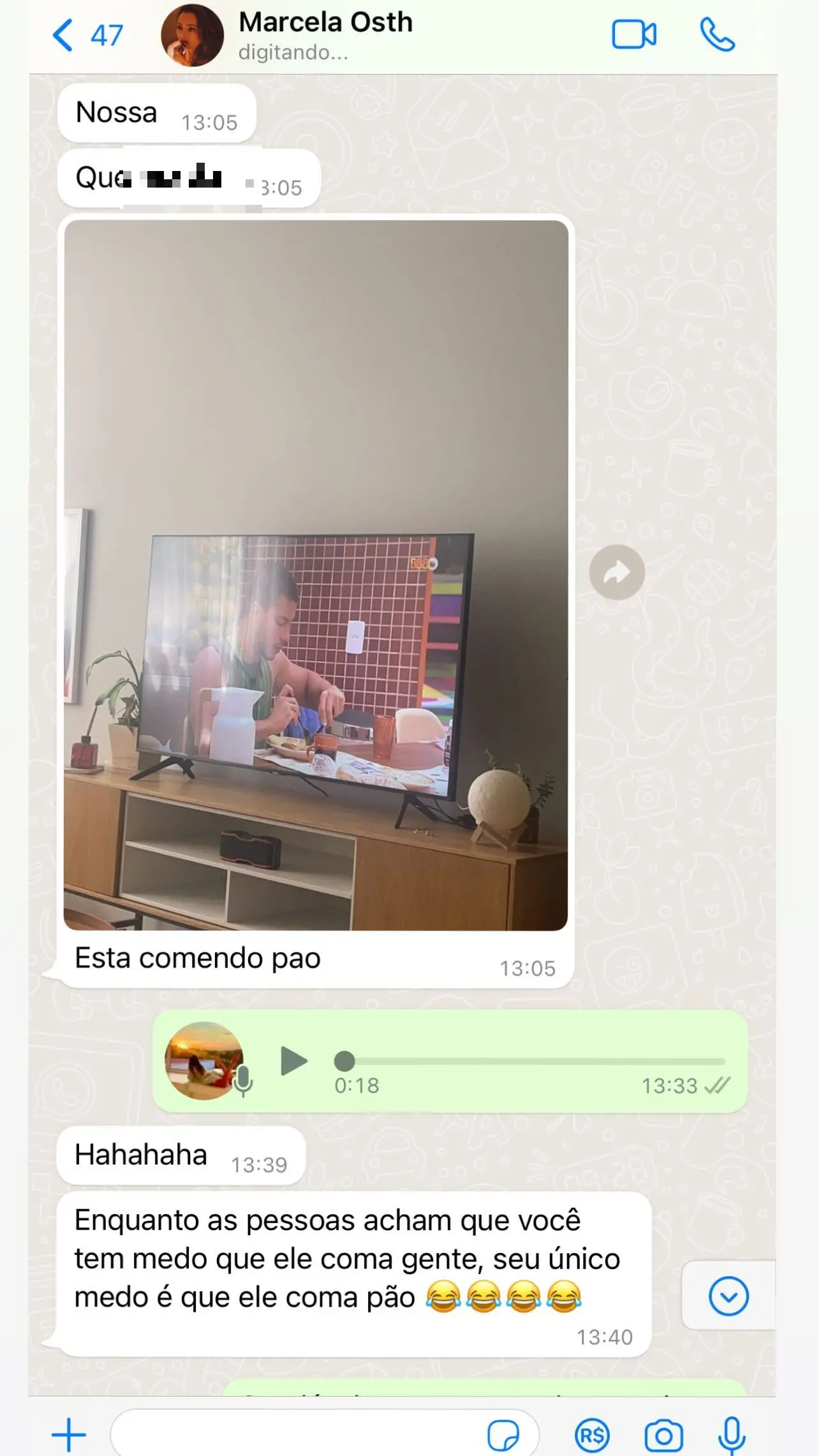 Conversa de whatsapp