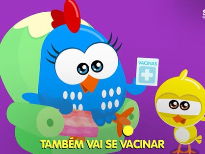 Galinha Pintadinha em campanha de vacinação de São Paulo