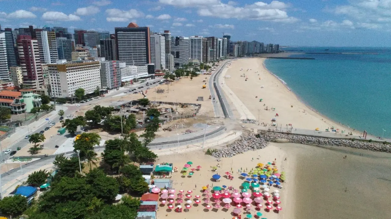 Orla de Fortaleza vista de cima