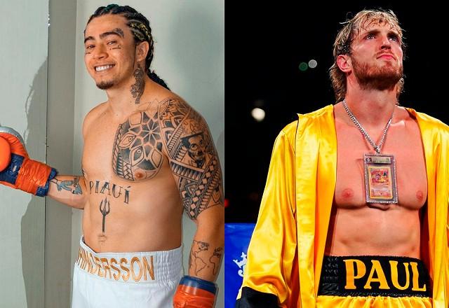 whindersson nunes e logan paul lado a lado, em montagem