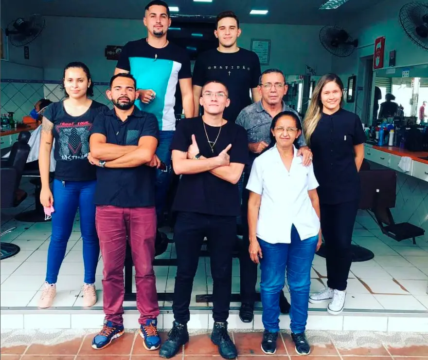 Equipe reunida para mais um dia de trabalho no Centro de Fortaleza