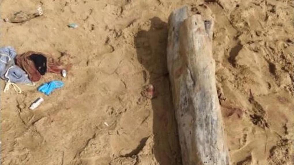 Polícia registra cena em que jovem foi encontrado com barriga aberta em praia do Espírito Santo