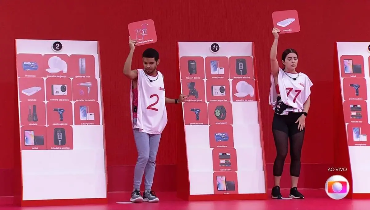 vinicius e jade na prova do líder do BBB 22