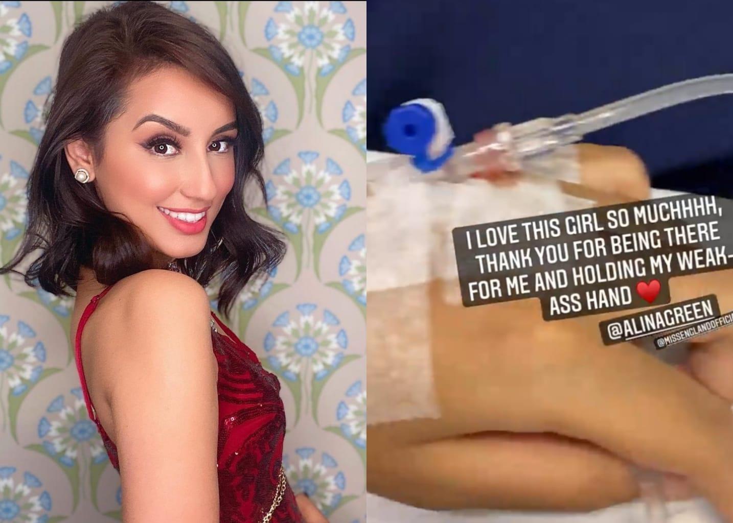 Miss chegou a fazer stories em hospital