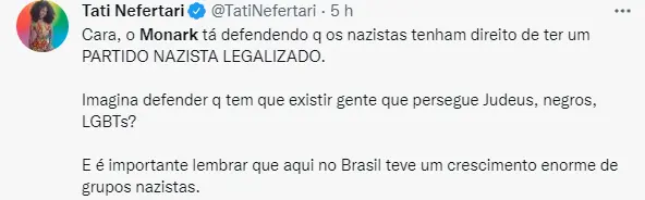 Usuário do Twitter reage a falas de apresentador do Flow Podcast
