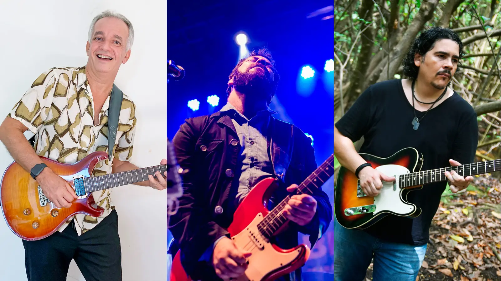 Mimi Rocha, Felipe Cazaux e Roberto Lessa,