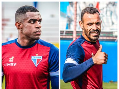 Montagem de foto dos jogadores do Fortaleza