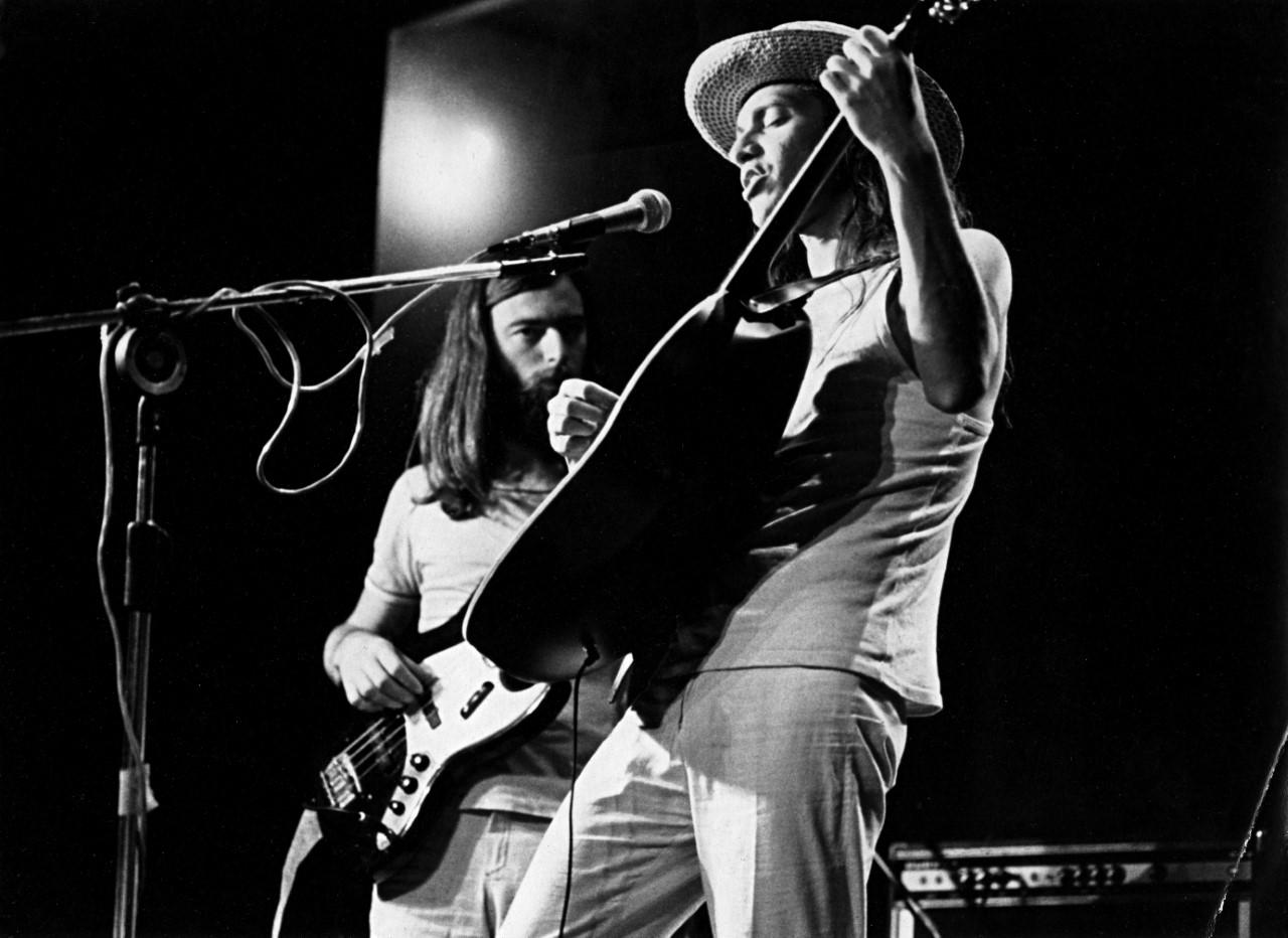 Ife e Ednardo no show da Massafeira, em 1979