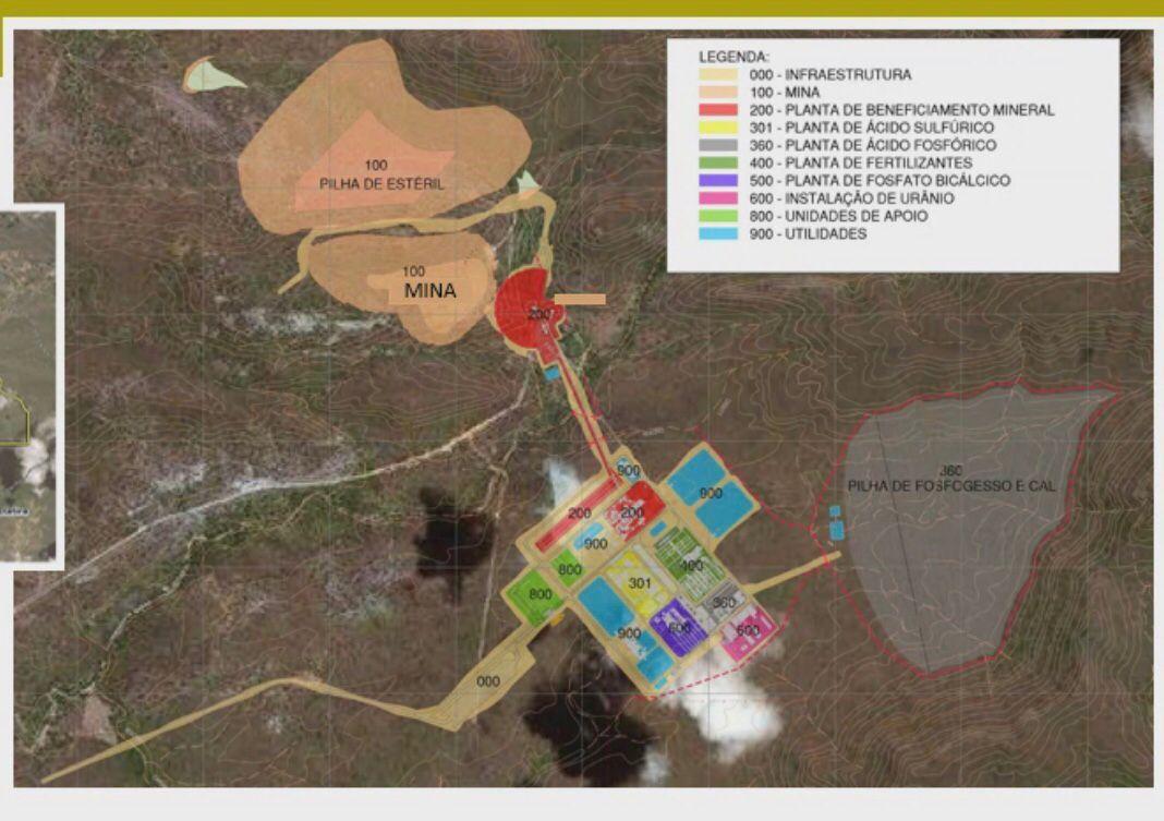 Mapa mina urânio Ceará