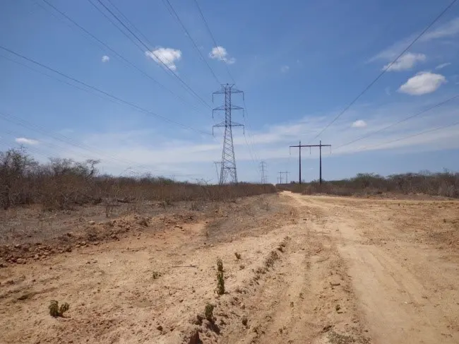 Região próxima à área em que será construído o complexo solar