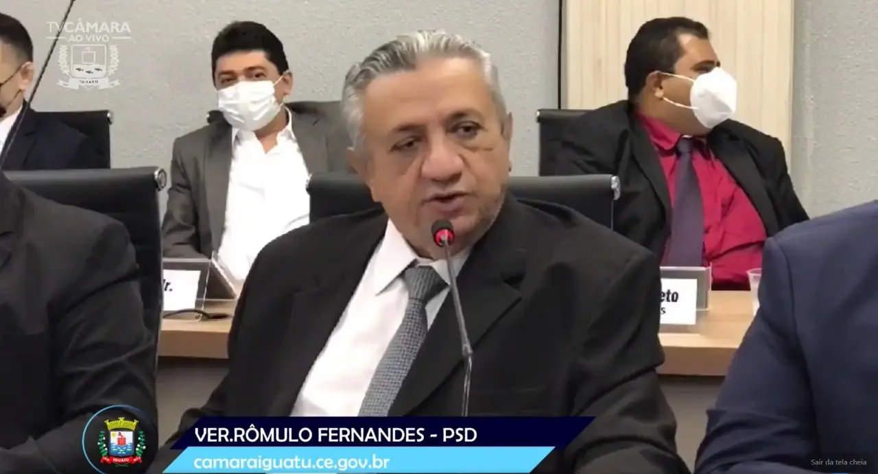 Print do vereador Rômulo Fernandes