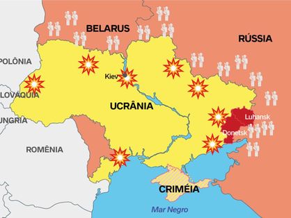 Mapa da Ucrânia