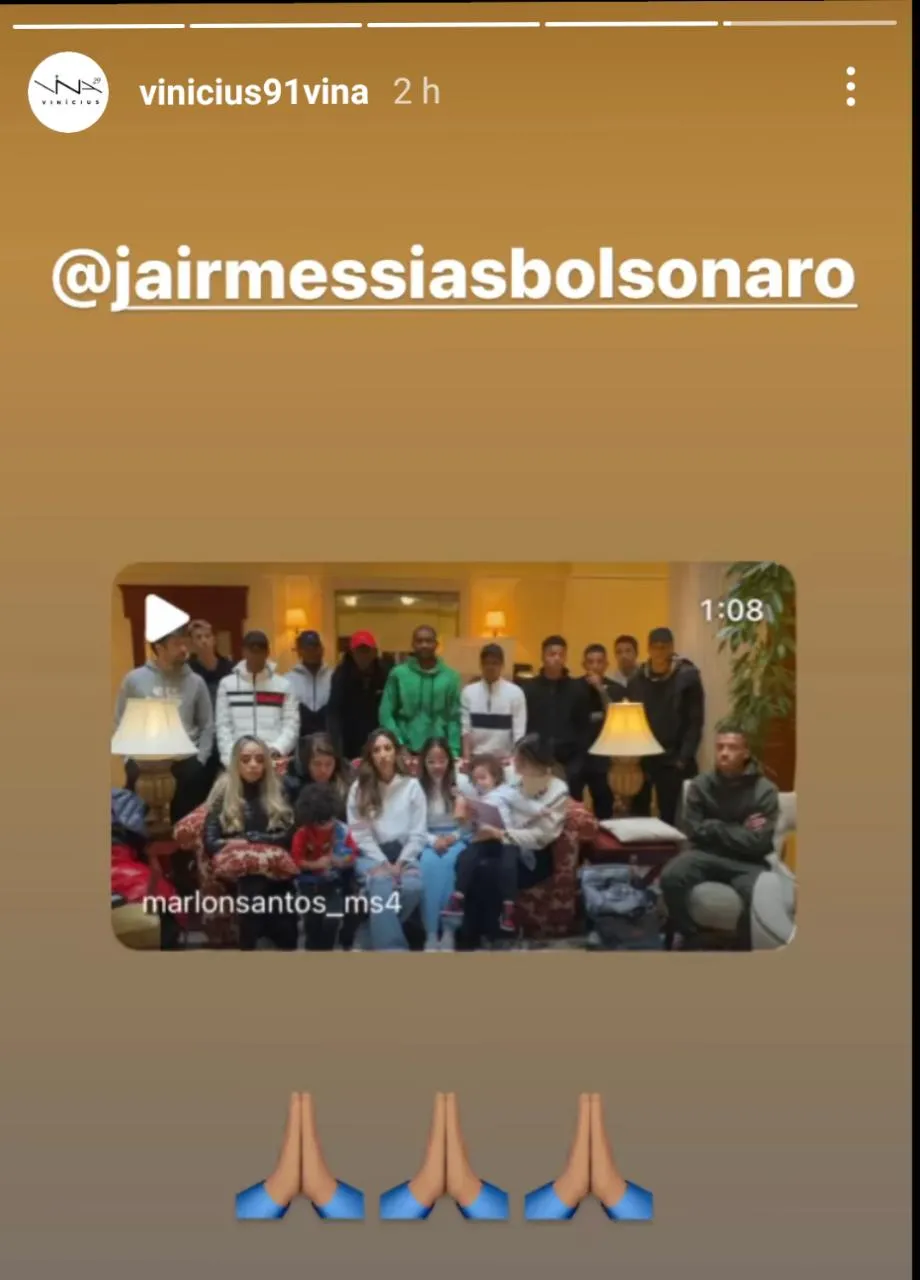 Vina, do Ceará, divulgou o pedido de ajuda dos brasileiros e marcou o presidente do Brasil.