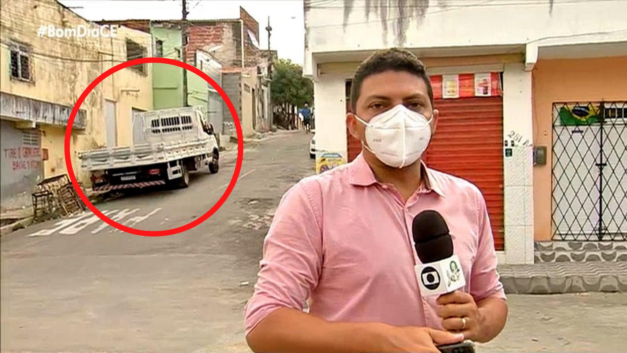 Caminhão desgovernado atropela equipe da TV Verdes Mares