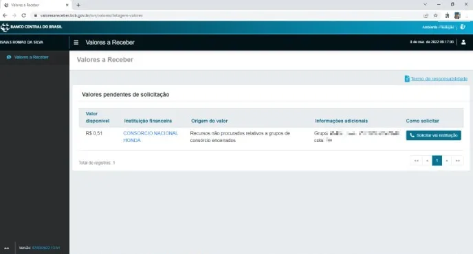 Idoso encontrou apenas R$ 0,51 no SRV