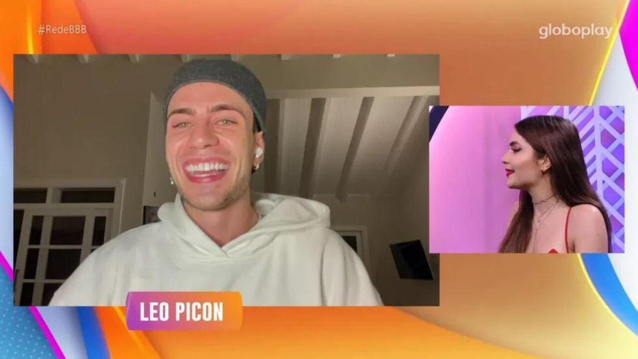 Leo Picon e Jade Picon no Bate-Papo BBB