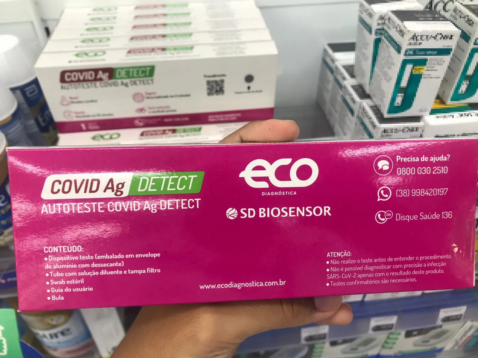 Preço do autoteste de Covid em Fortaleza varia de R$ 64,90 a R$ 69,90