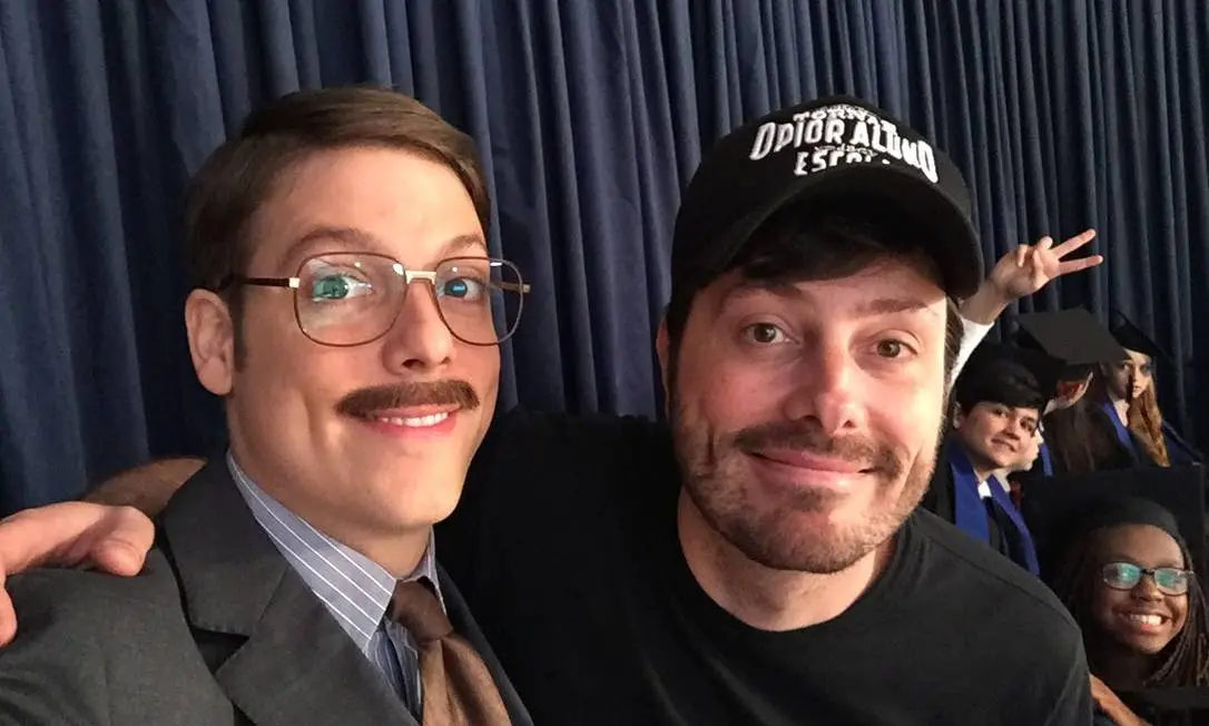 foto dos humoristas Danilo Gentili e Fábio Porchat