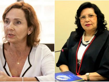 vice-governadora Izolda Cela e presidente do Tribunal de Justiça do Estado, Maria Nailde Pinheiro