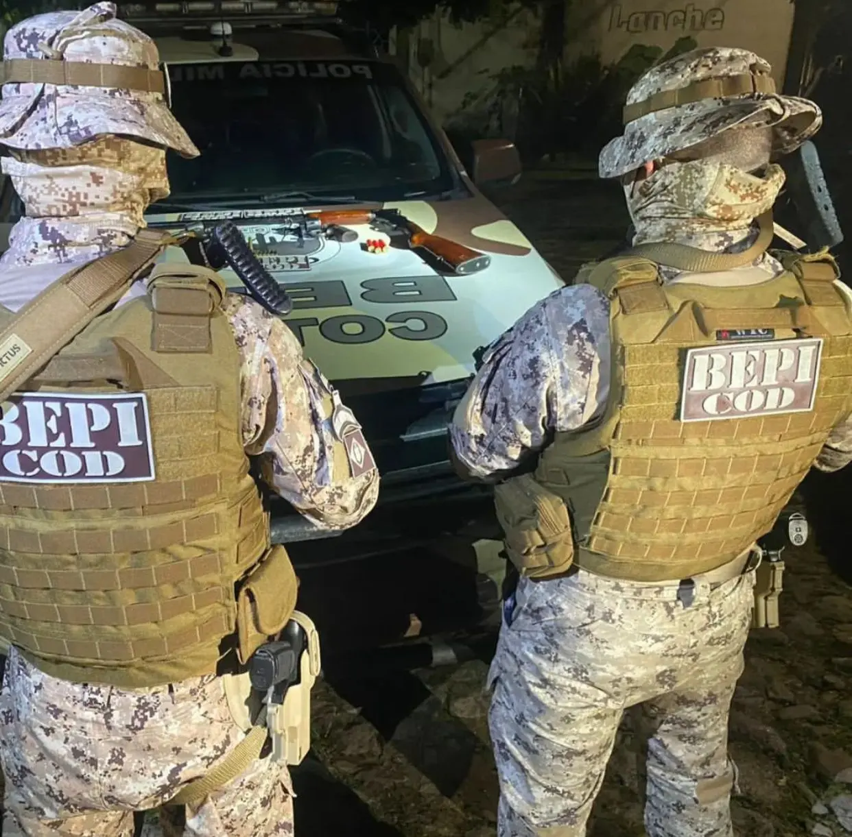 Policiais militares da Companhia de Operações de Divisas (COD), do Batalhão Especializado de Policiamento no Interior (Bepi), e do Destacamento participaram da abordagem que terminou na morte dos suspeitos