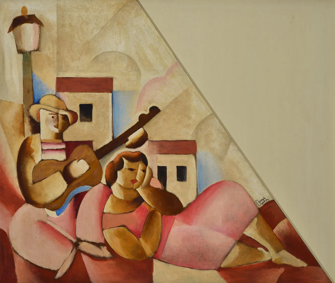 “Figuras (Seresta)”, de Emiliano Di Cavalcanti, é a obra-símbolo da mostra