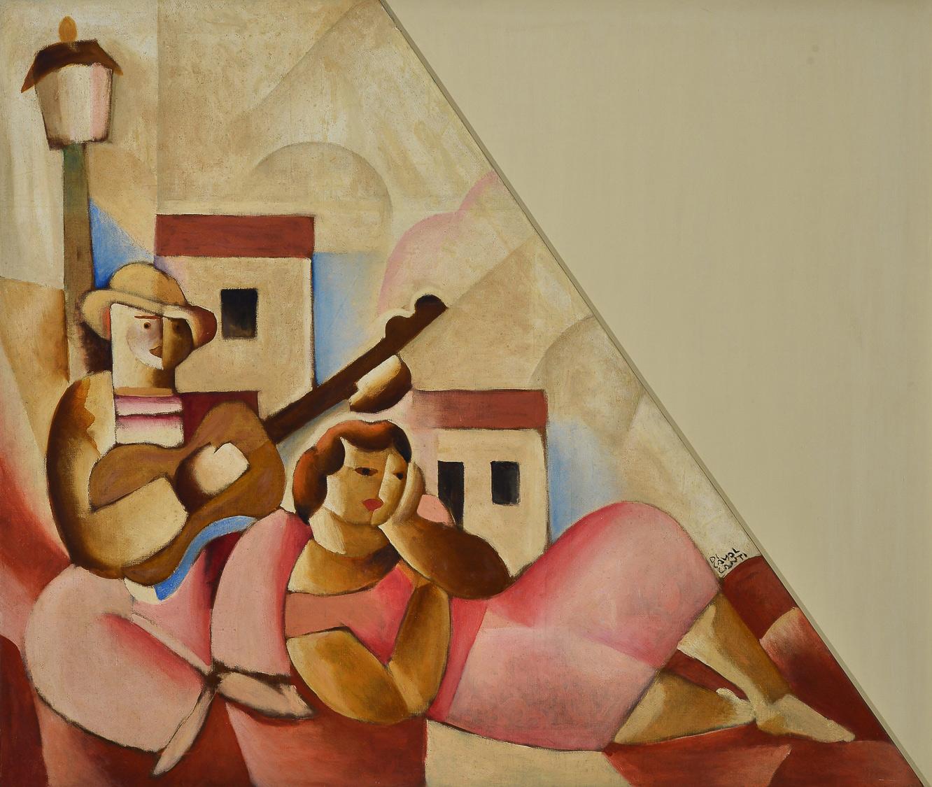 Di Cavalcanti, Figuras (Seresta), déc. de 1930, óleo sobre tela (1)