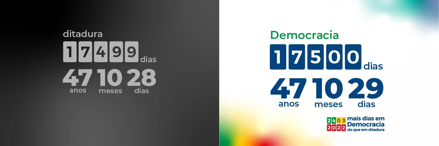 Arte em comemoração pelos 17.500 dias de Democracia em Portugal