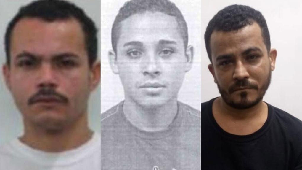 Daniel, Darly e Zaqueu Oliveira estão presos em unidades penitenciárias do Estado
