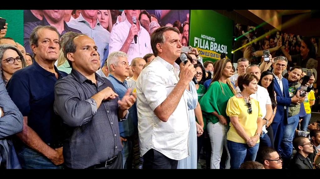 Bolsonaro em evento do PL