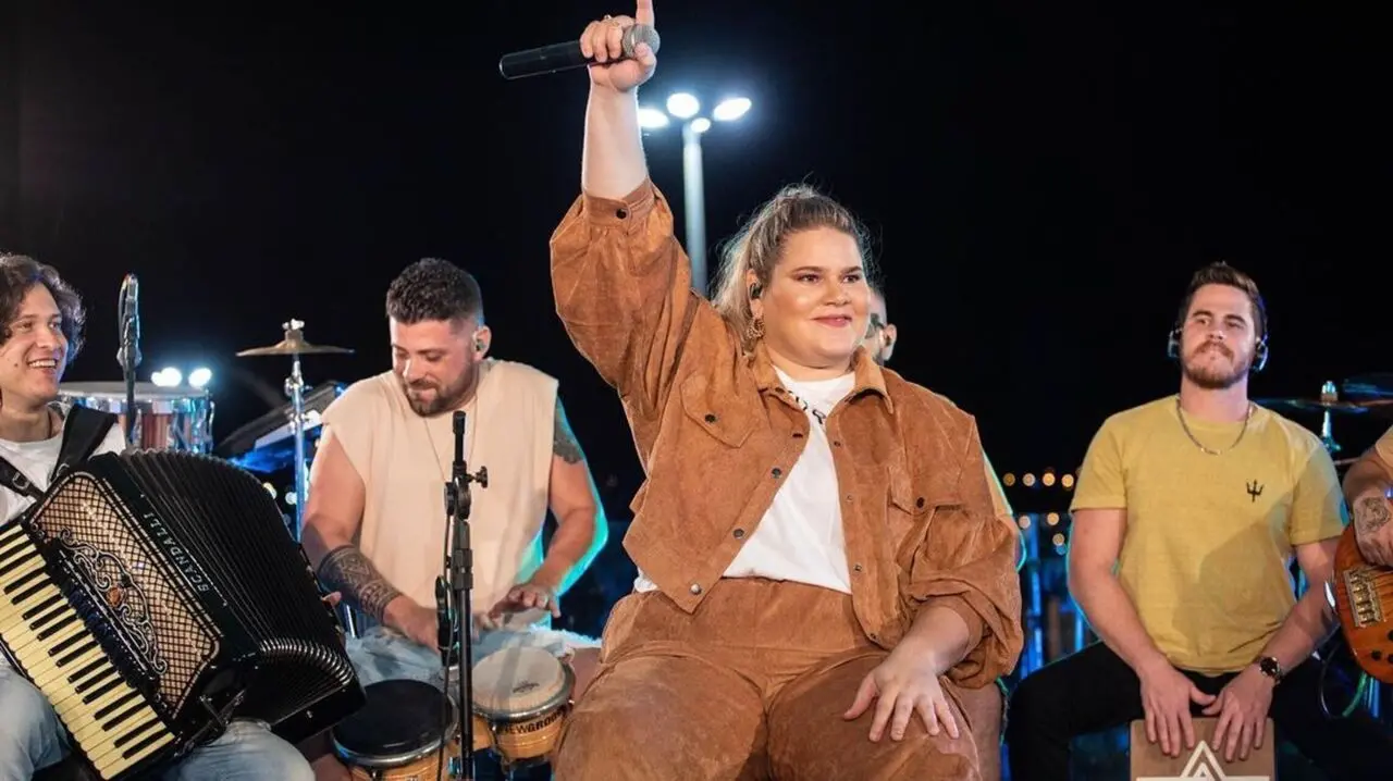 Cantora gravou DVD em Brasília neste mês