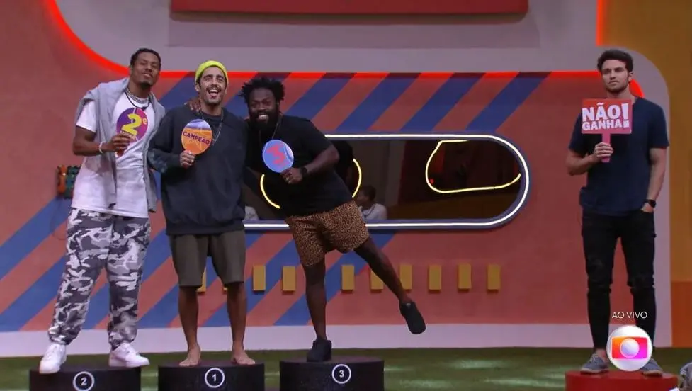 No Jogo da Discórdia no BBB 22, brothers montam pódio
