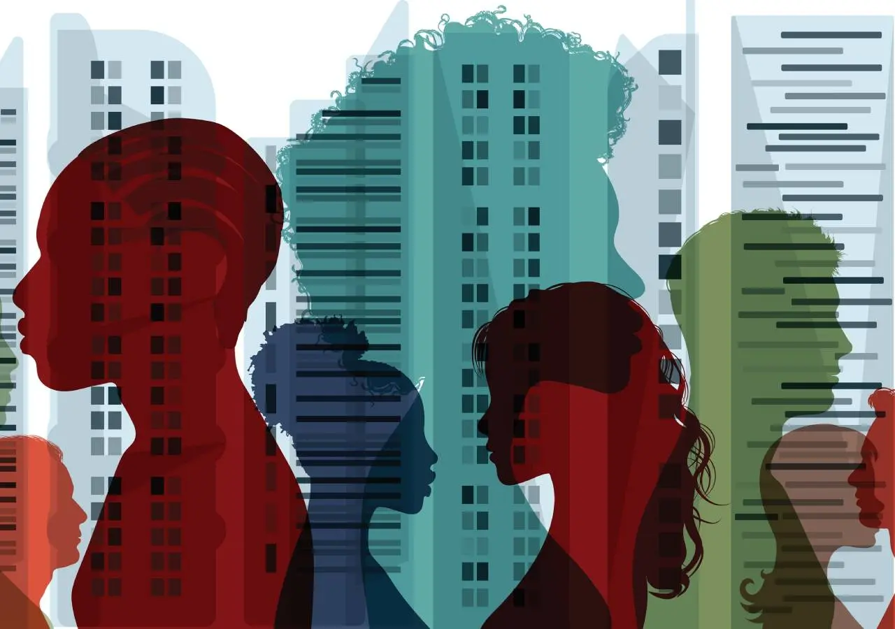 Ilustração sobre diversidade de pessoas