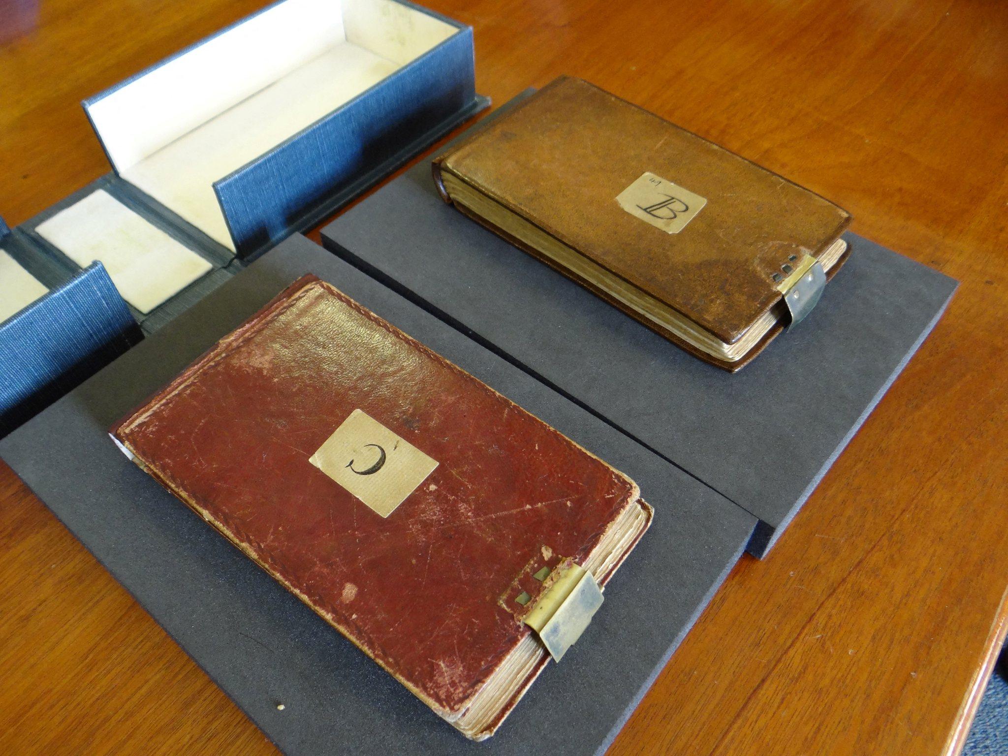 Imagem mostra os cadernos perdidos devolvidos do cientista britânico Charles Darwin