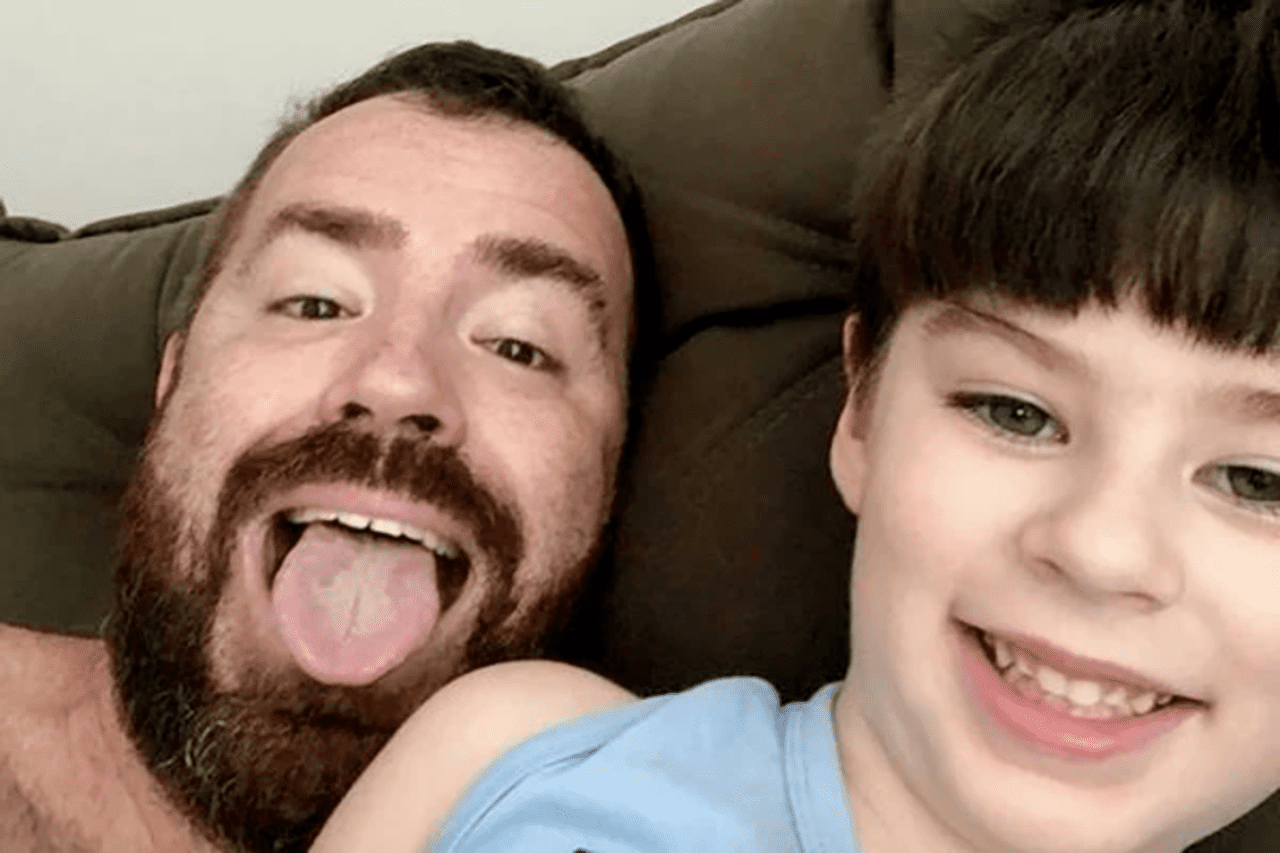 Selfie de Henry Borel com o pai Leniel Borel de Almeida