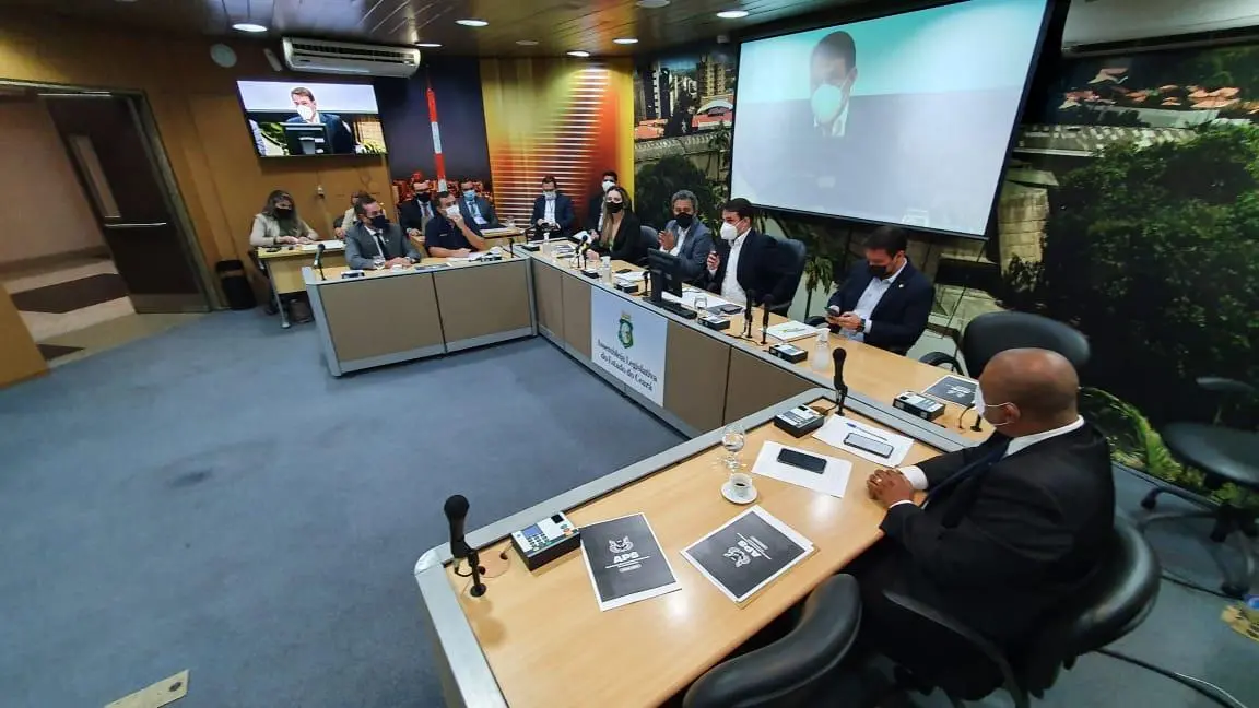 O presidente da APS, Cleyber Araújo, foi a primeira testemunha ouvida na CPI que investiga possível envolvimento das associações militares no motim de 2020