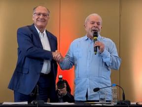 Lula e Alckmin em reunião nesta sexta-feira para indicação na chapa presidencial
