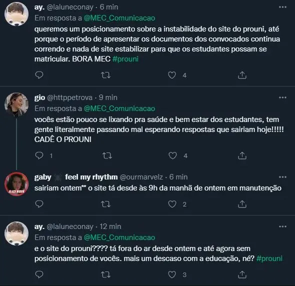 Estudantes reclamam de instabilidade no site do Prouni