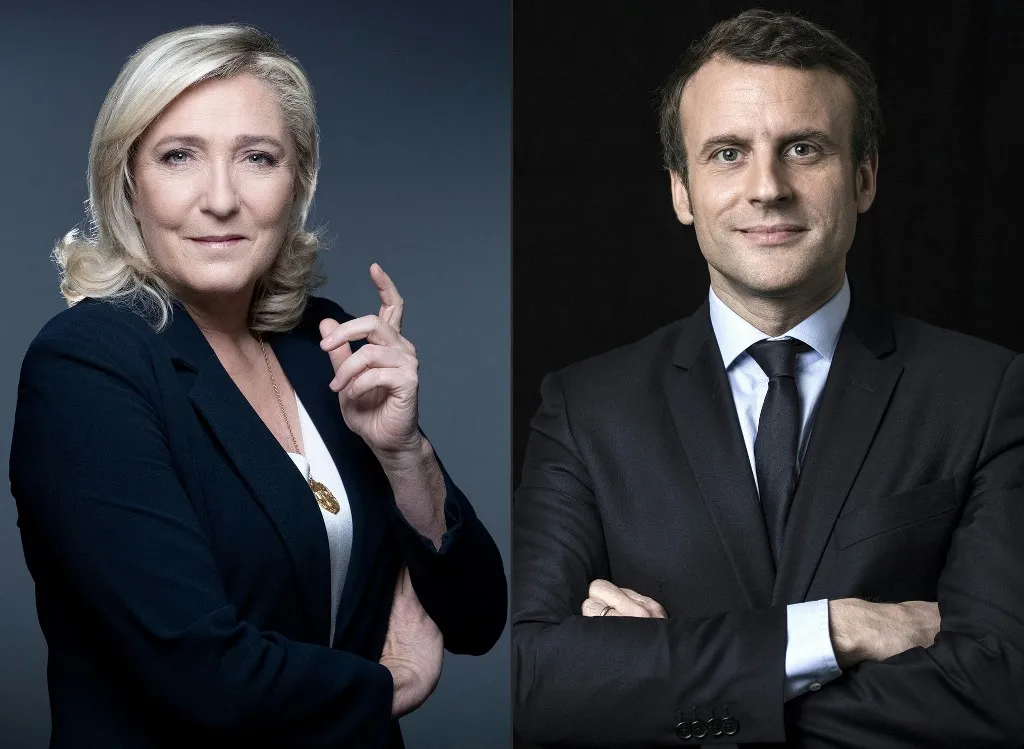 O atual presidente da França, Emmanuel Macron, e a ultradireitista Marine Le Pen foram os candidatos mais votados nas eleições presidenciais do país