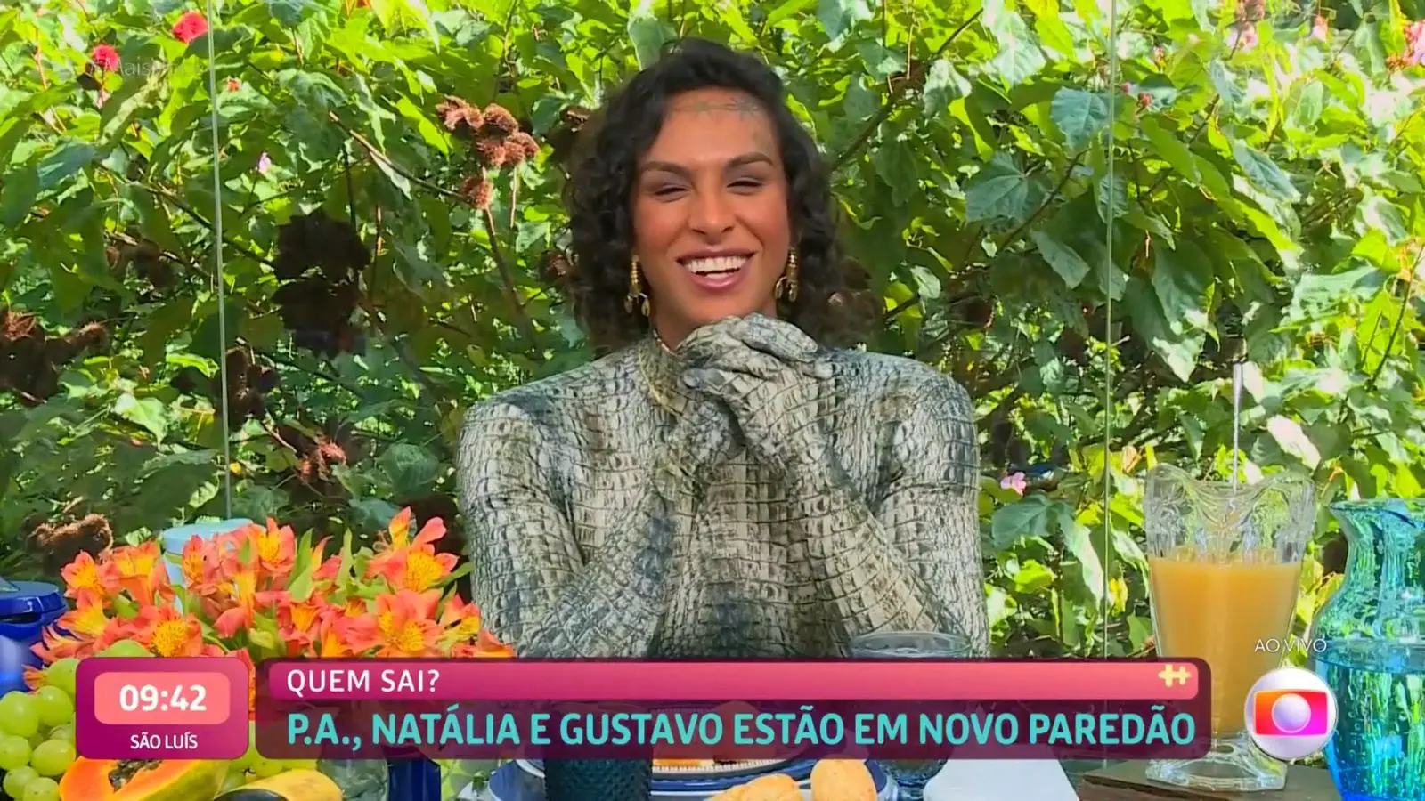 Imagem da notícia: Linn da Quebrada revê momentos do BBB 22 no 'Mais Você' e declara: 'voto no P.A foi o maior erro'