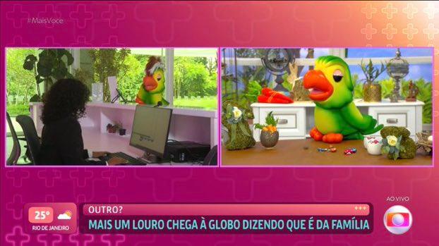 Filho do Louro apareceu na porta da Globo