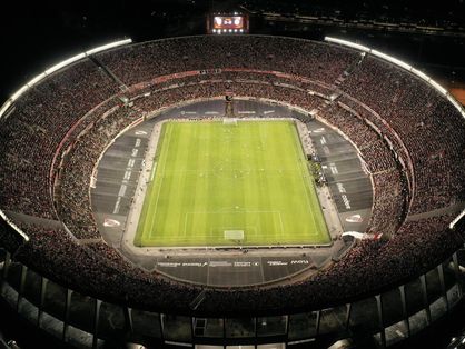 Imagem aérea do estádio Monumental de Núñez, na Argentina