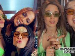 Juliette, Anitta e Camila Cabello se encontram nos bastidores do Coachella 2022
