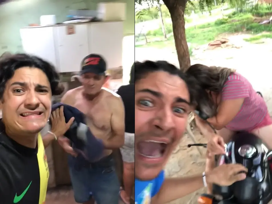 Alan Machado faz pegadinhas com amigos e familiares