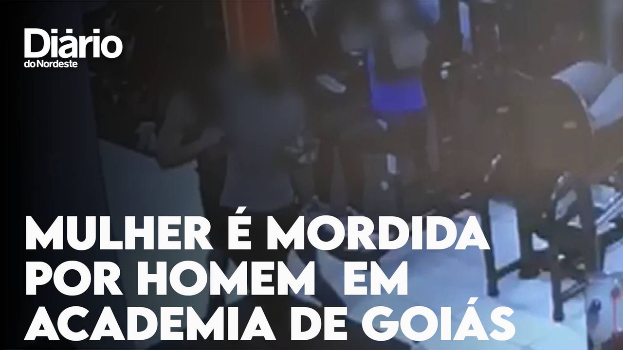 Imagem de câmera de segurança mostrando mulher sendo mordida em academia de Rio Verde (GO)