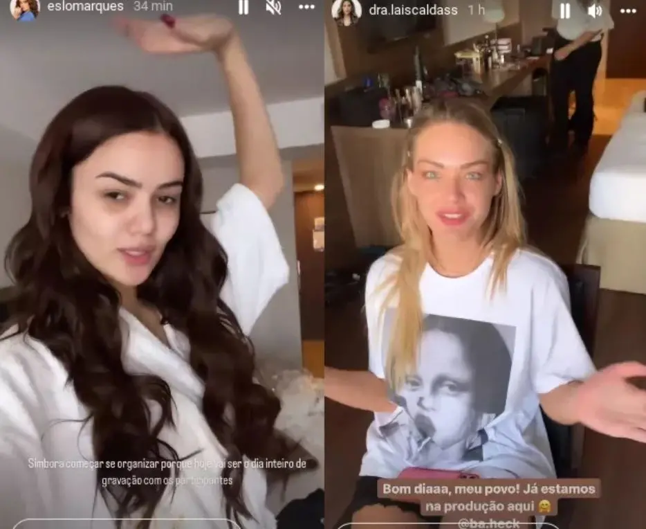 Eslô e Bárbara no reencontro BBB 22