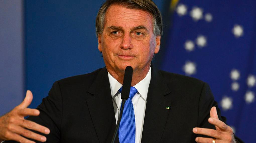 Jair Bolsonaro durante evento da presidência da República