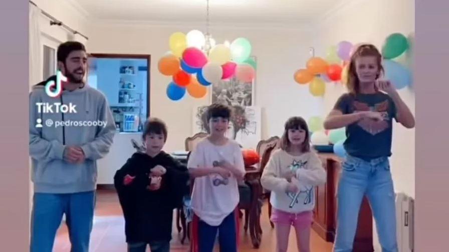Pedro Scooby e filhos dançam em vídeo do Tiktok