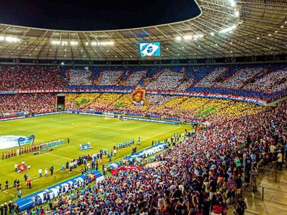 Imagem da Arena Castelão lotada na final da Copa do Nordeste