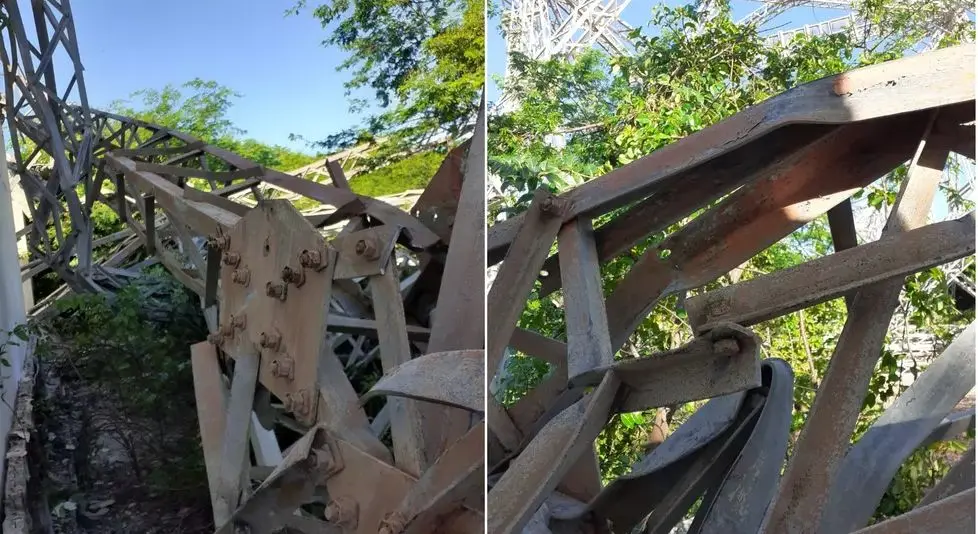torre de telefonia que desabou sobre homens