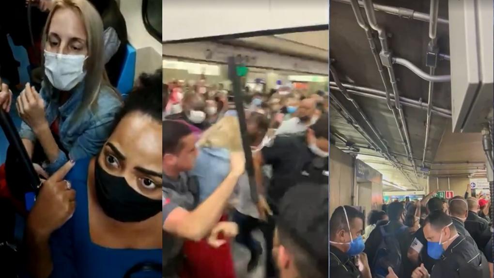 Situação causou tumulto em metrô de São Paulo